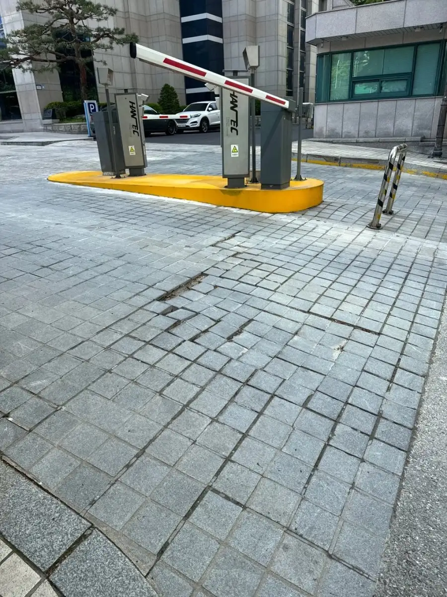 보도블럭 시공 현장